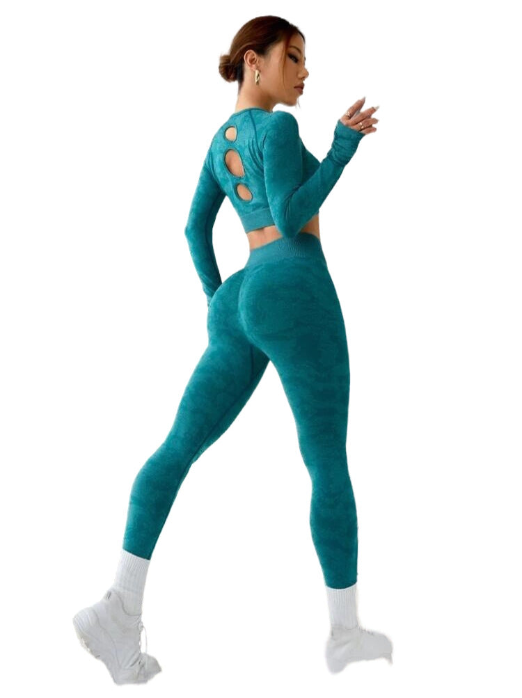 Fashion Exercise Clothes Yoga Suit Women Gym Set