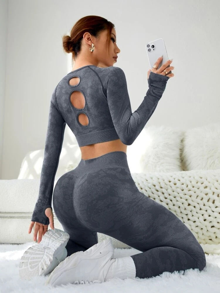 Fashion Exercise Clothes Yoga Suit Women Gym Set