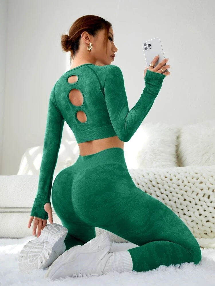 Fashion Exercise Clothes Yoga Suit Women Gym Set